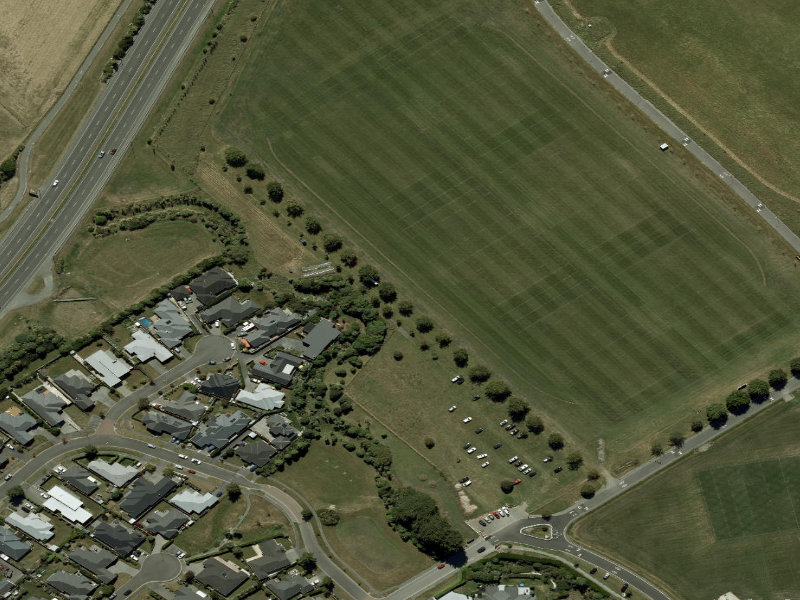 aerial view of Walk and bike track through Hillmorton and the ground around it