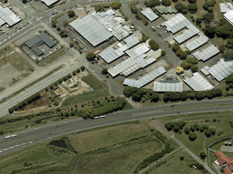aerial view of Walk and bike track through Middleton and the ground around it