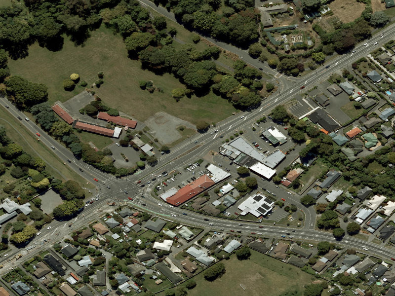 aerial view of Walk and bike track through Hillmorton and the ground around it