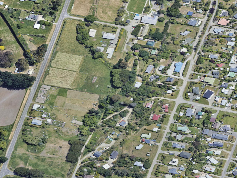 aerial view of Kakanui Walkway and the ground around it