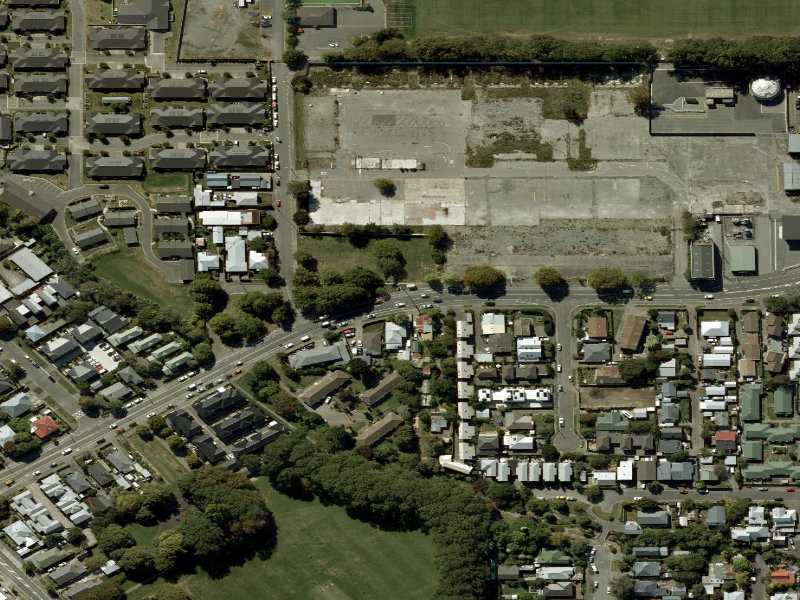 aerial view of Walk and bike track through Sydenham and the ground around it