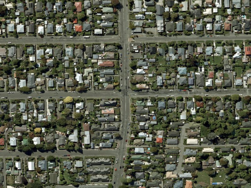 aerial view of Walk and bike track through Beckenham and the ground around it