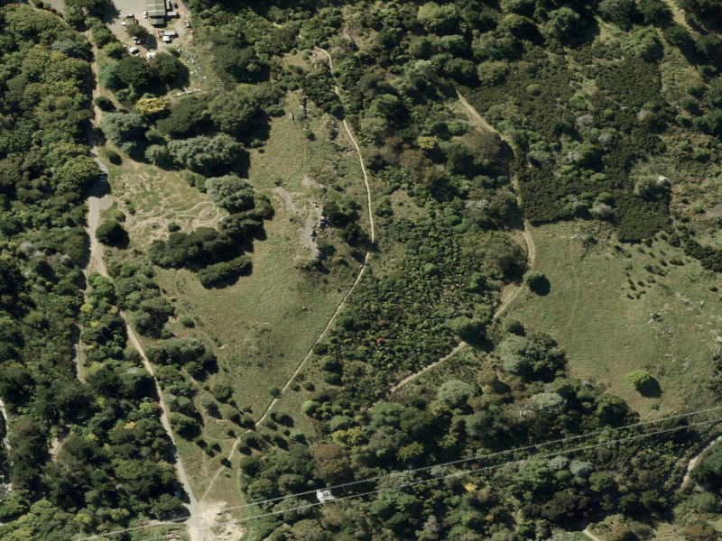 aerial view of Walk and bike track through Cashmere and the ground around it