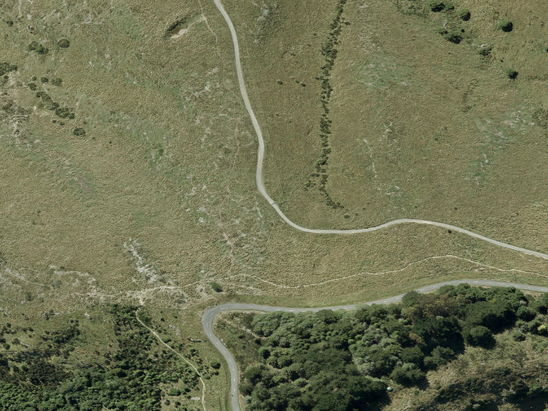 aerial view of Walk and bike track through Cashmere and the ground around it