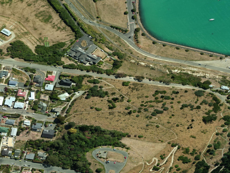 aerial view of Oamaru Walkway and the ground around it