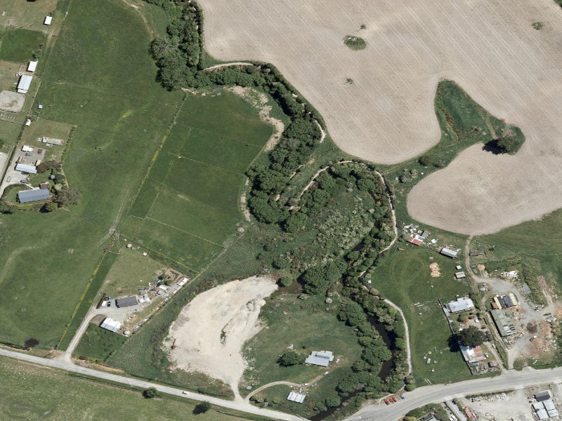 aerial view of Saltwater Creek Cycle Walkway and the ground around it