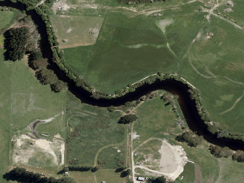 aerial view of Saltwater Creek Cycle Walkway and the ground around it