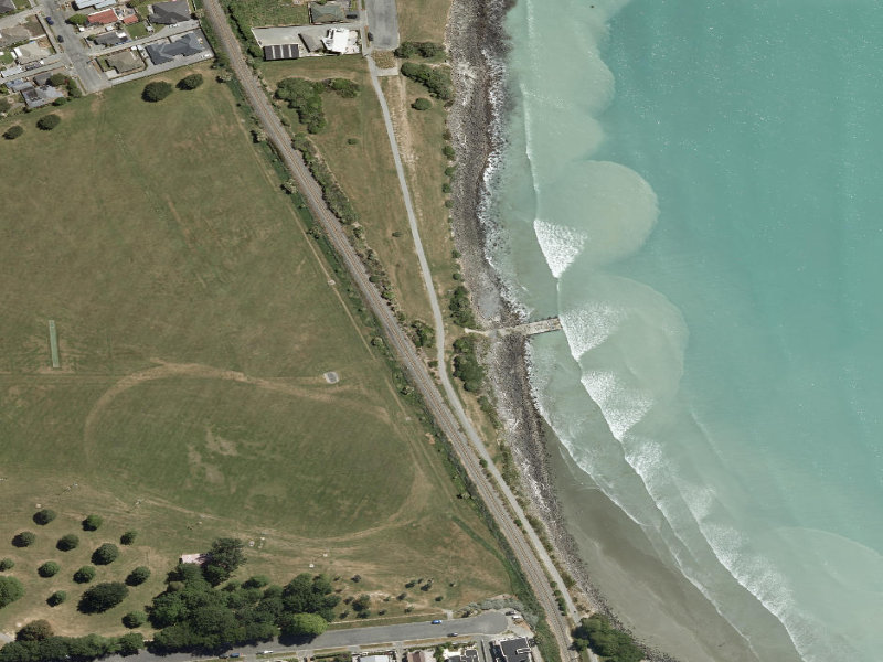 aerial view of Hector's Walkway and the ground around it