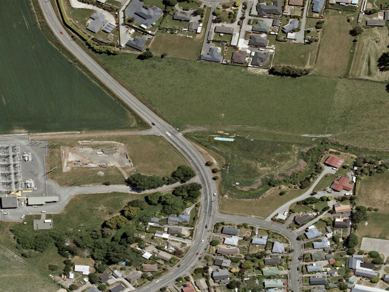 aerial view of Old North Road Path and the ground around it