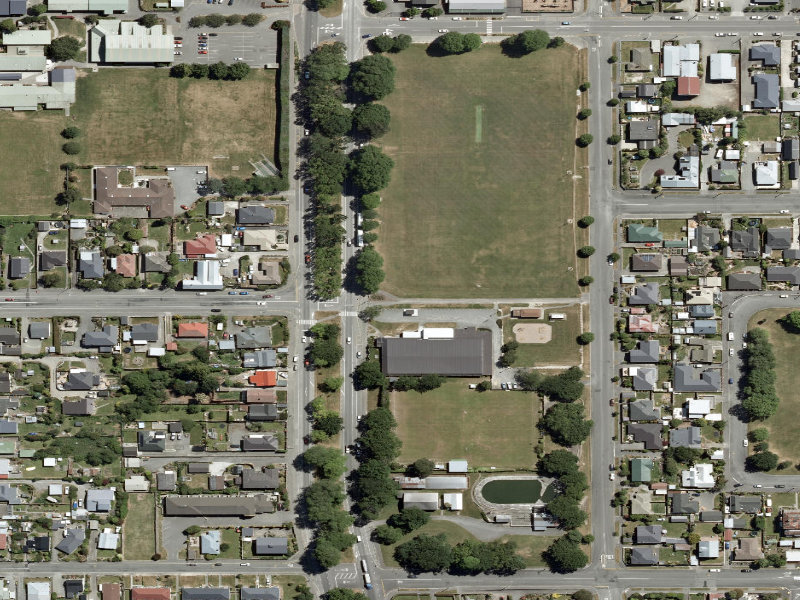 aerial view of Anzac Square and the ground around it