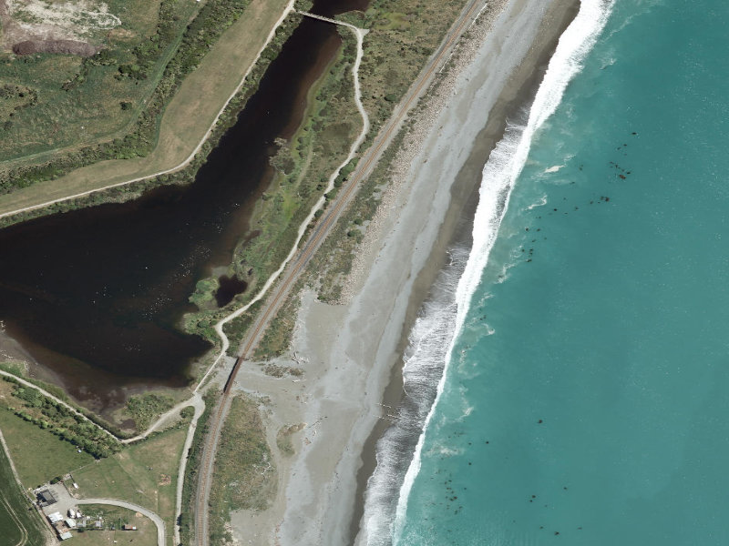 aerial view of Patiti Point Cycle Walkway and the ground around it