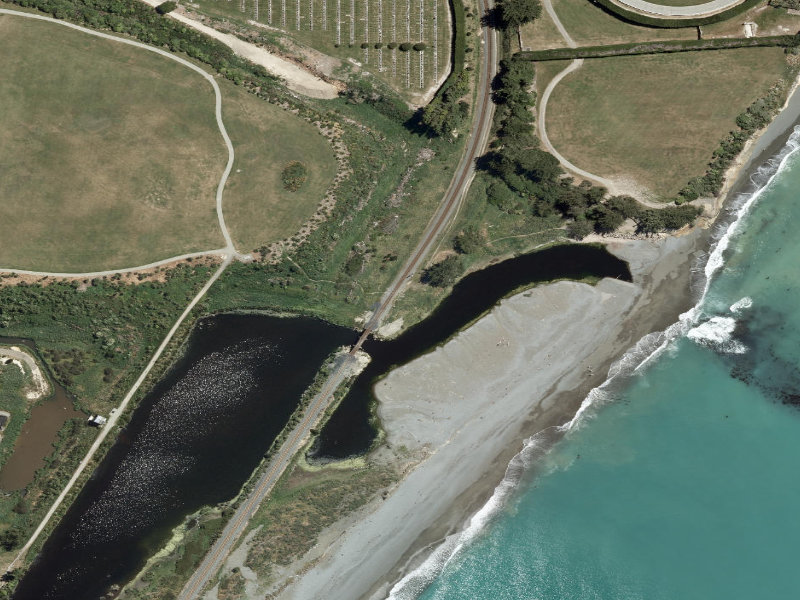 aerial view of Informal Redruth Tracks and the ground around it