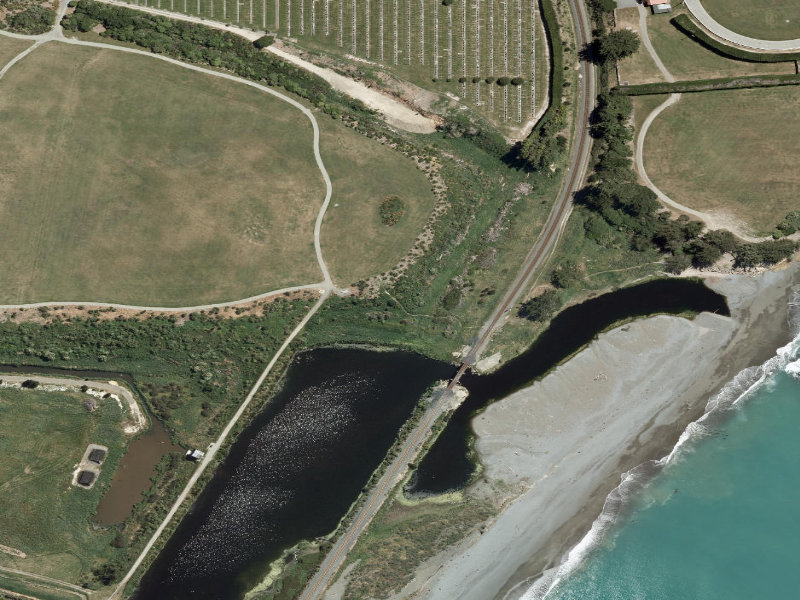 aerial view of Informal Redruth Tracks and the ground around it