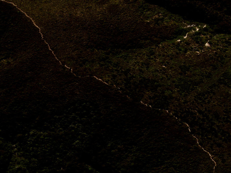 aerial view of Deer Spur and the ground around it