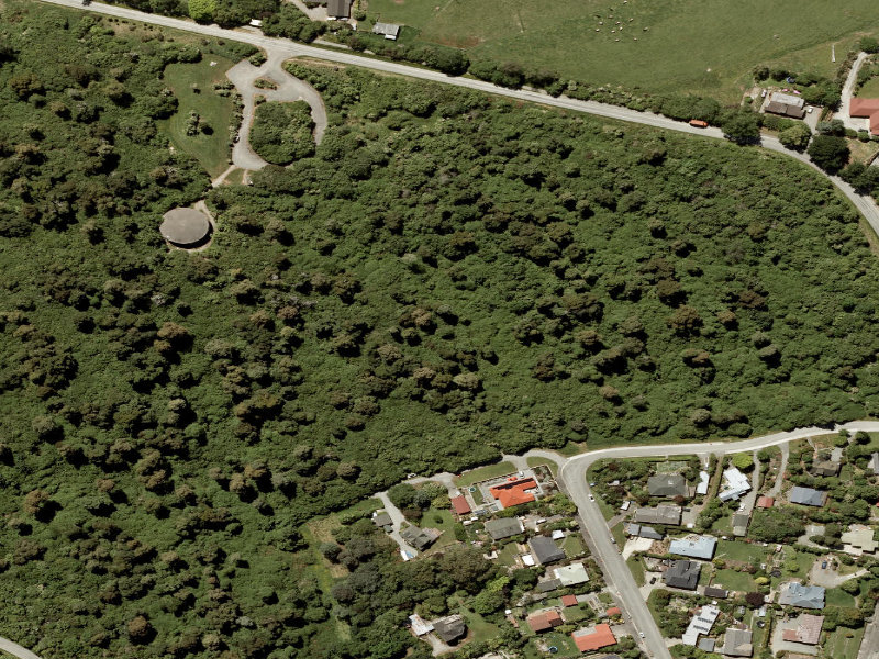 aerial view of Talbot Forest and the ground around it