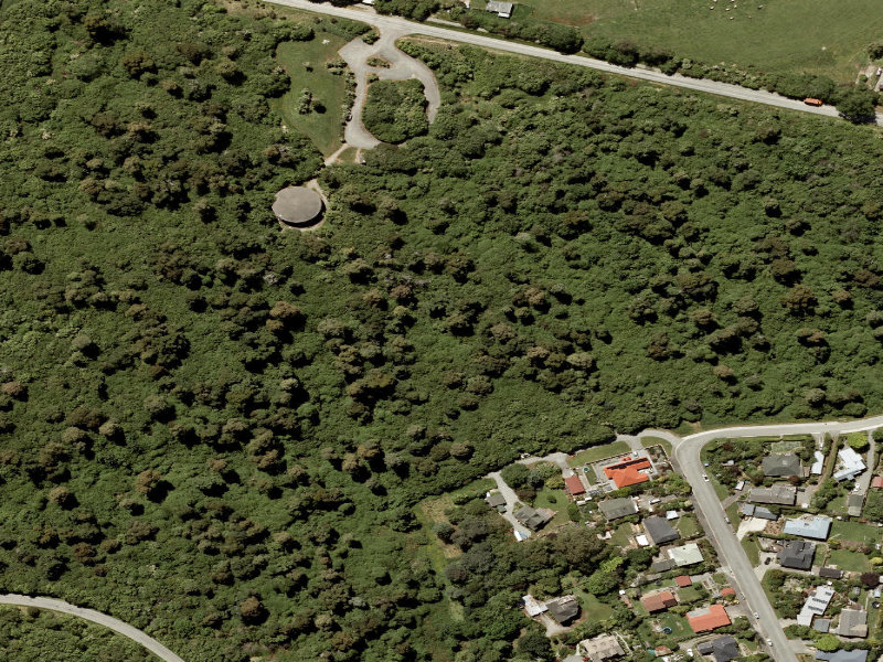 aerial view of Talbot Forest and the ground around it