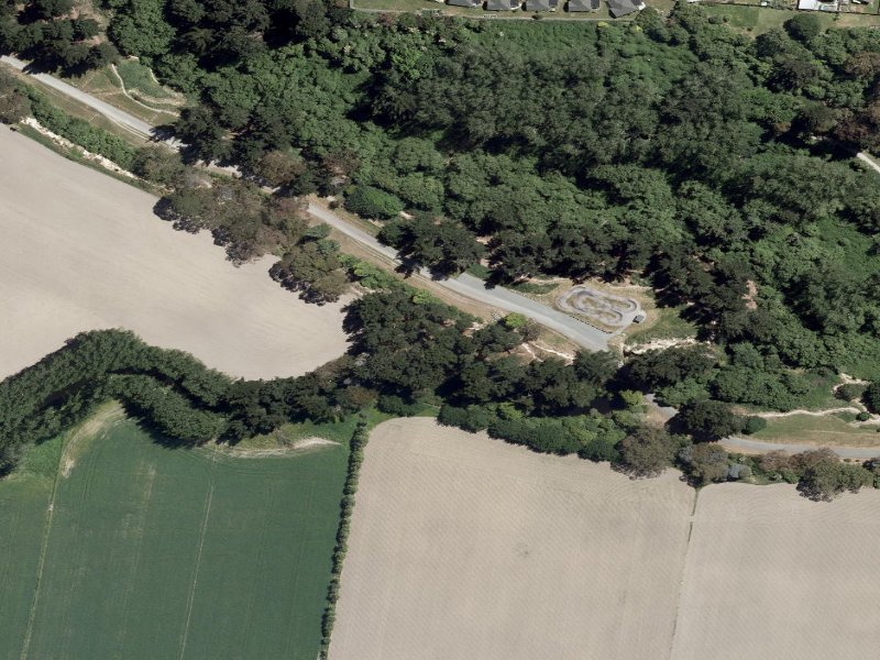 aerial view of Centennial Park Tracks and the ground around it
