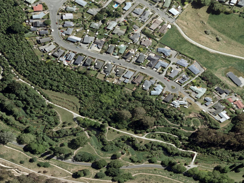 aerial view of The Summit and the ground around it