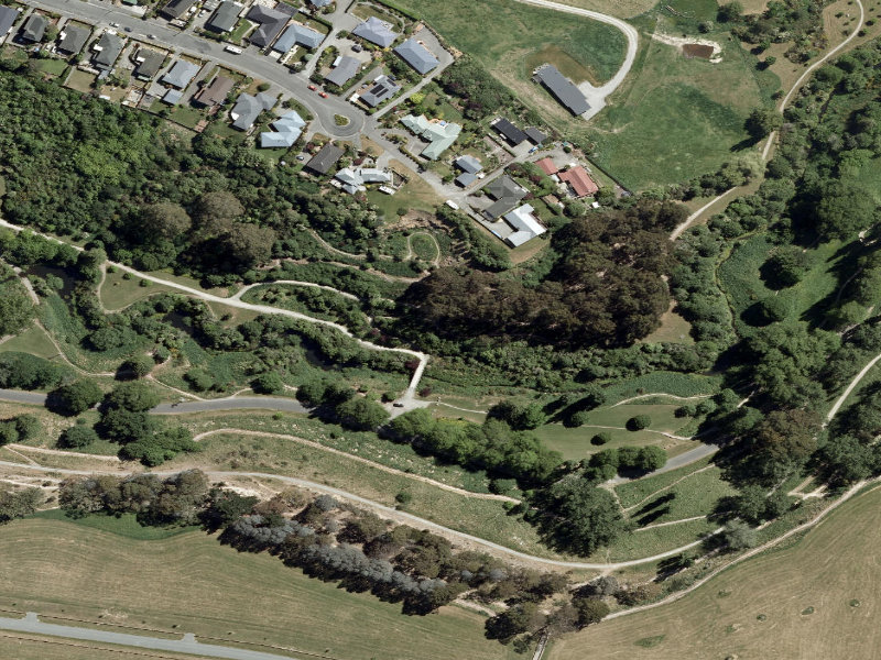 aerial view of Centennial Park Tracks and the ground around it