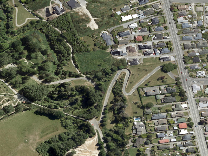 aerial view of Centennial Park Tracks and the ground around it