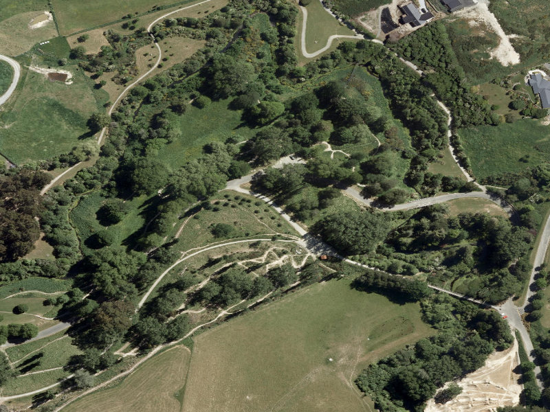 aerial view of Centennial Park Tracks and the ground around it