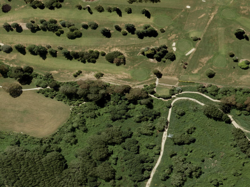 aerial view of Temuka Domain Torepe Fields and the ground around it