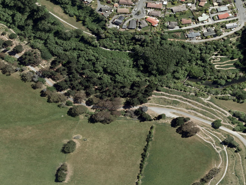 aerial view of Centennial Park Tracks and the ground around it