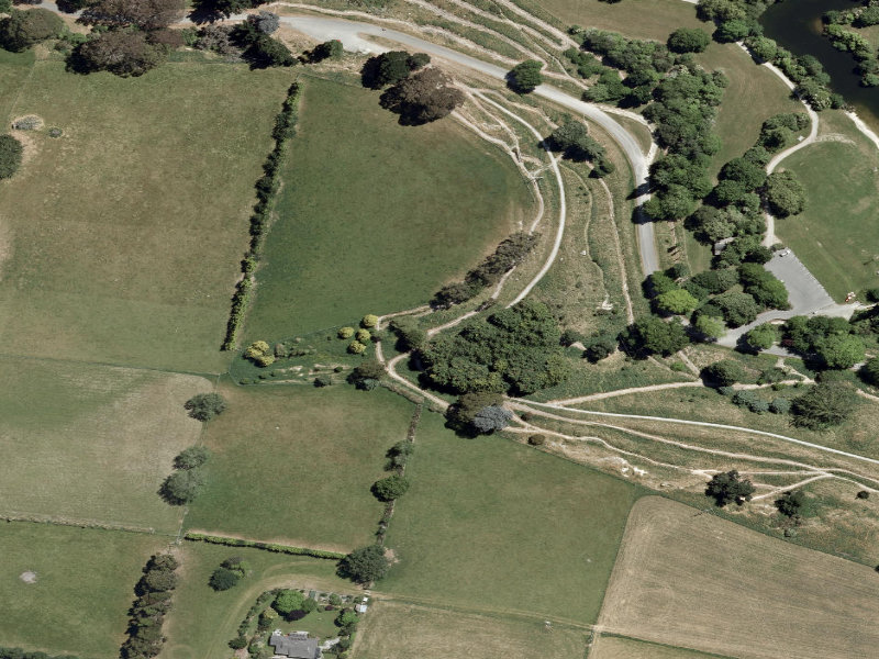 aerial view of Centennial Park Tracks and the ground around it