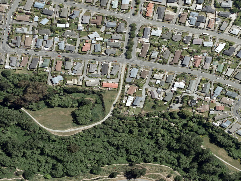 aerial view of Centennial Park Tracks and the ground around it