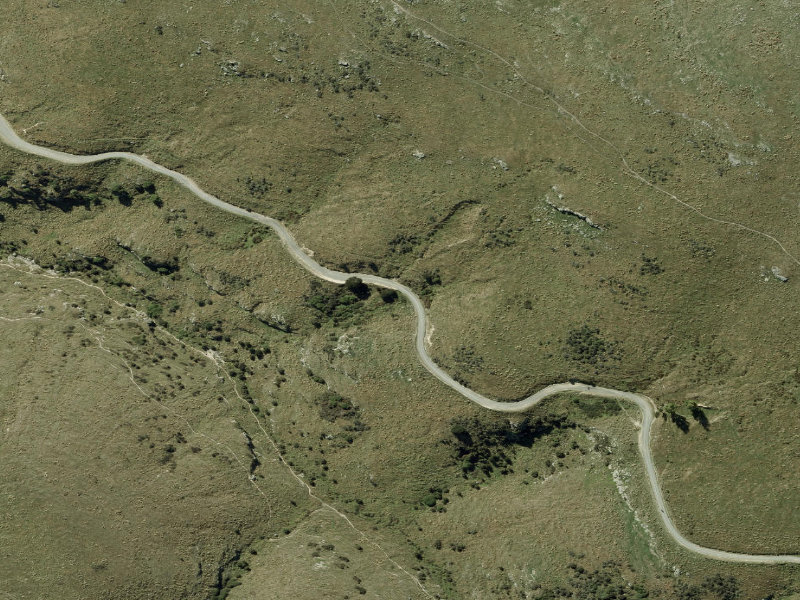 aerial view of Walk and bike track through Hillsborough and the ground around it
