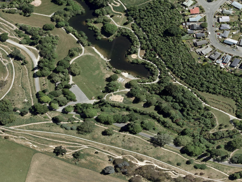 aerial view of East Curcuit and the ground around it