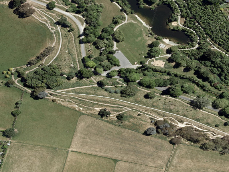 aerial view of East Curcuit and the ground around it