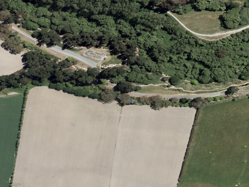 aerial view of Centennial Park Tracks and the ground around it