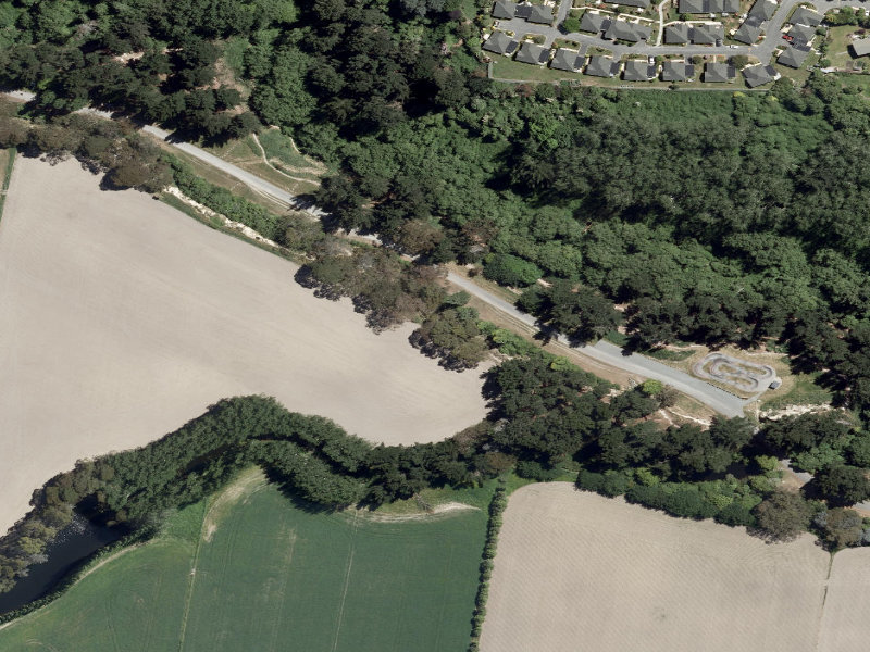 aerial view of Dipper and the ground around it