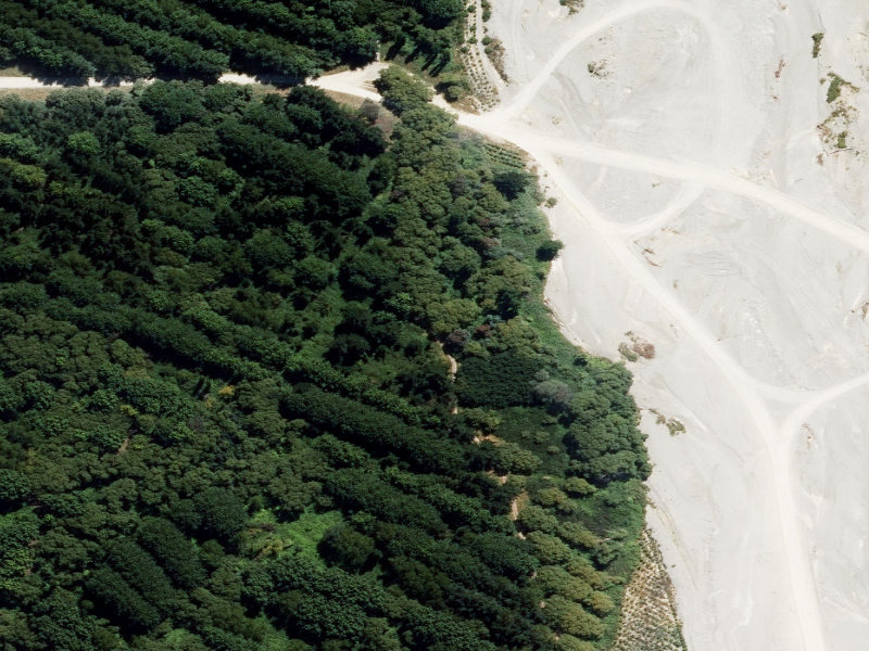 aerial view of Orari River Mountain Bike Tracks and the ground around it