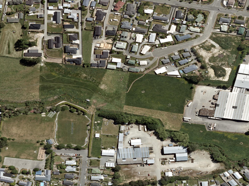 aerial view of Shortcut To Grantlea School and the ground around it