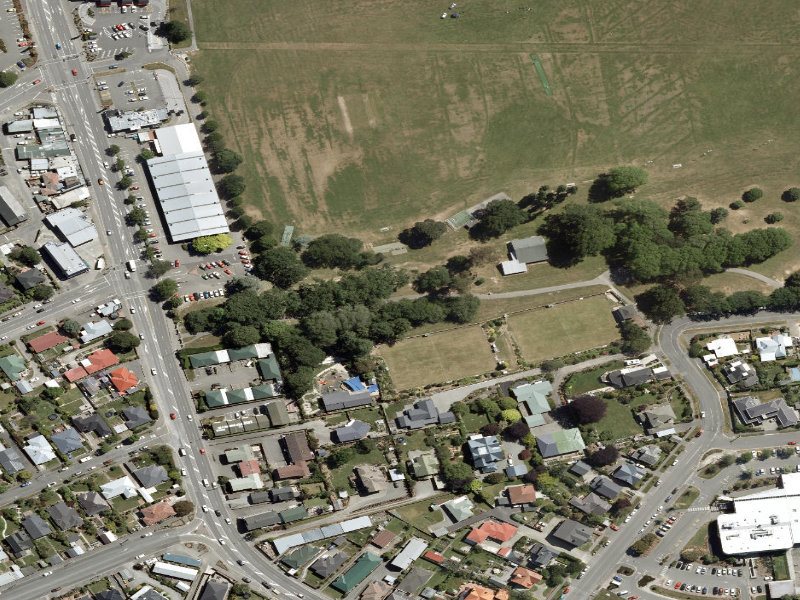 aerial view of Asbury Park Path and the ground around it