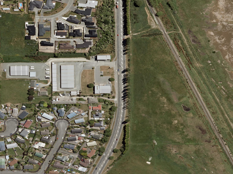 aerial view of Hilton Highway Footpath and the ground around it