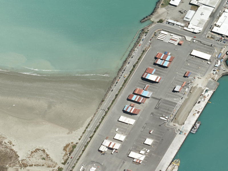 aerial view of Marine Parade and the ground around it