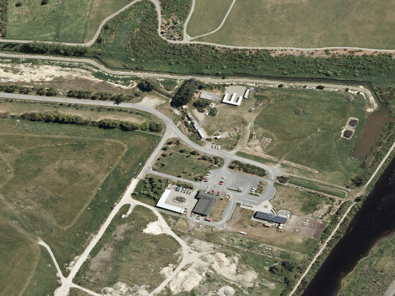 aerial view of Road To Crows Nest and the ground around it