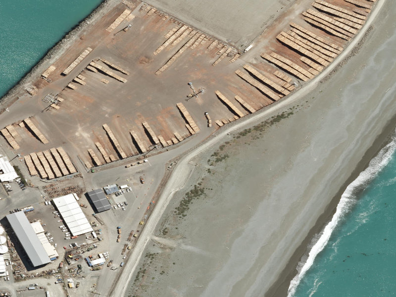 aerial view of Breakwater and the ground around it