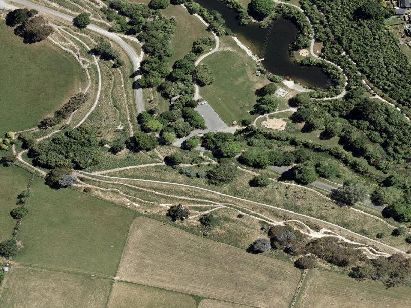 aerial view of East Curcuit and the ground around it