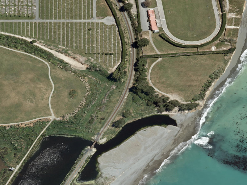 aerial view of Informal Redruth Tracks and the ground around it