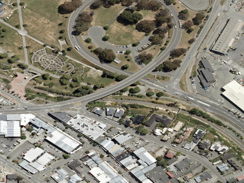 aerial view of Willow Walk and the ground around it