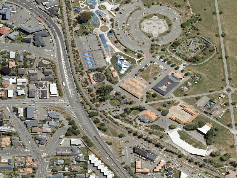 aerial view of Willow Walk and the ground around it