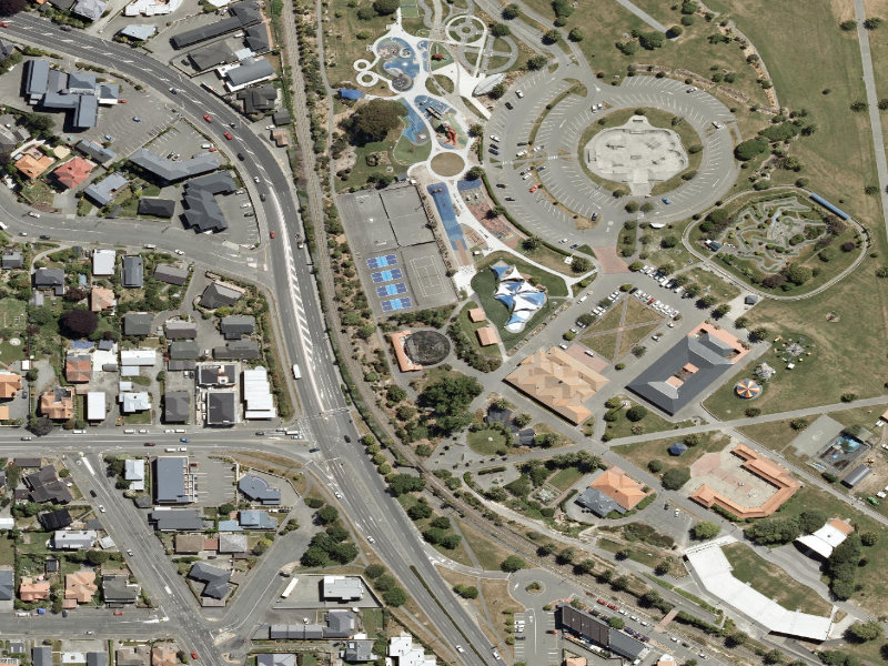 aerial view of Aviary Paths and the ground around it