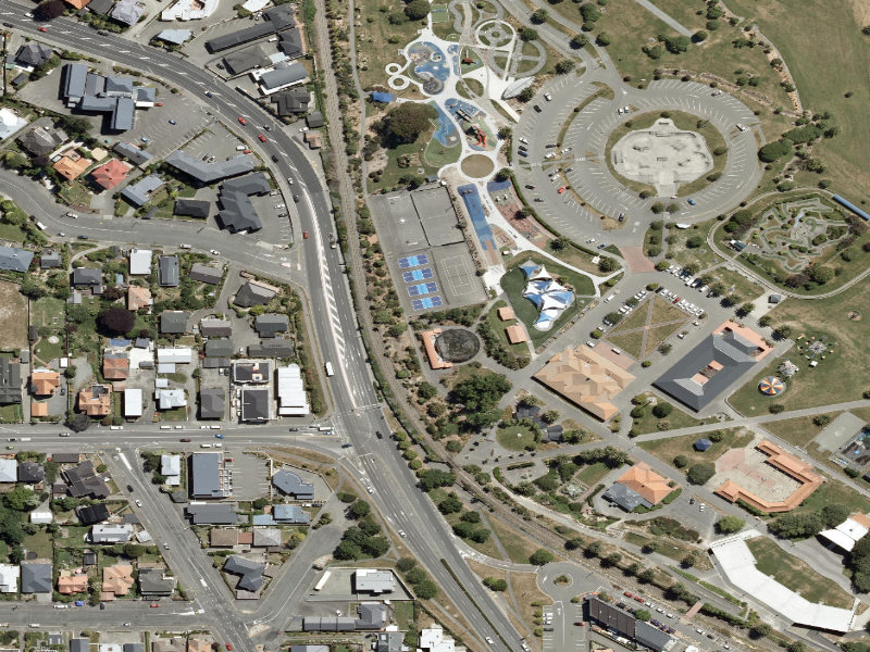 aerial view of Aviary Paths and the ground around it