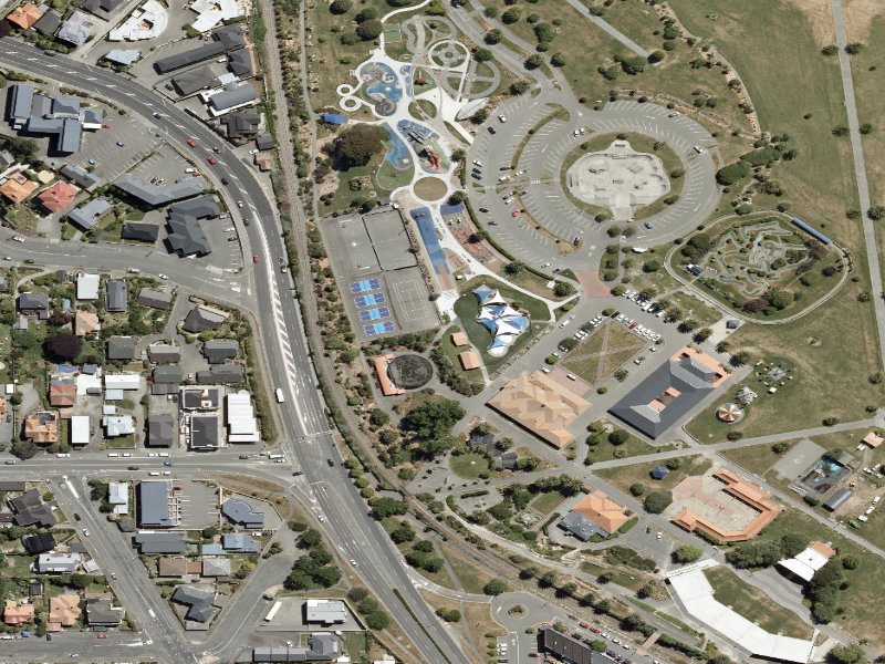 aerial view of Aviary Paths and the ground around it