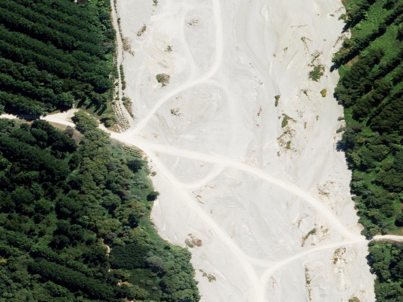 aerial view of Orari River Mountain Bike Tracks and the ground around it