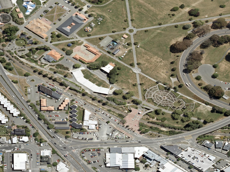 aerial view of Willow Walk and the ground around it